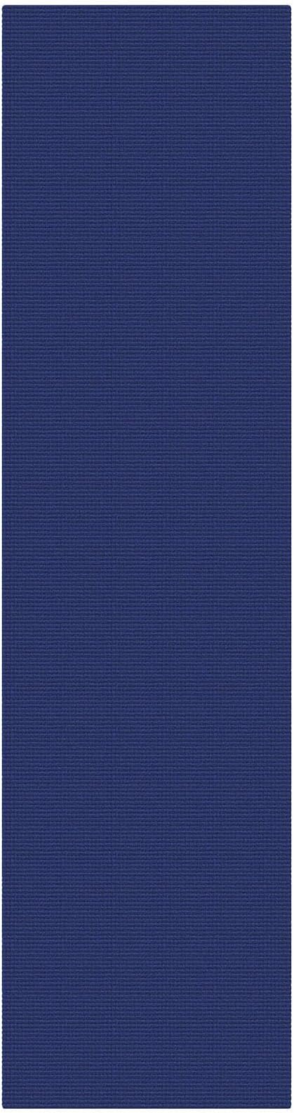 KOZYFLY Cotton Runners Rugs for Hallway 3x10, Wide Washable Runner Rug, Woven Non Slip Kitchen Runner, Braided Entryway Rug, Floor Carpet for Entry, Aisle, Hall, Royal Blue/Navy