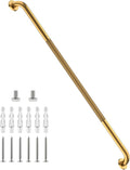 48 Inch Anti Slip Shower Grab Bar, Munzong Bathroom Grab Bar for Wall, Gold Knurled Handicap Balance Bar,Safety Hand Rail Support Elderly Senior Assist Bath Handle