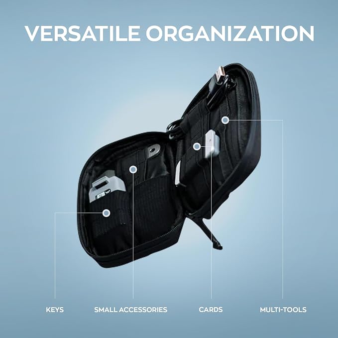 DAILYCARRYCO EDC Pouch Organizer - Everyday Carry Tool Pouch with Multiple Pouches, Essential EDC Gear