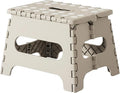 Folding Step Stool 7 Inch - Sturdy & Safe Step Stool for Adults, Non-Slip Foldable Foot Stool, Opens Easy with One Flip - Great for Kitchen Bathroom Travel, Indoor Outdoor Use