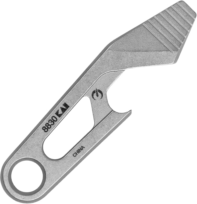 Kershaw Recap Multi-Tool, Stainless Steel, EDC Multi-Tool with Bottle Opener, Pry Bar, and Flathead Screwdriver Tip, Integrated Lanyard Hole, for Key Ring, Pocket or Purse Carry