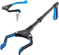 Grabber Reacher Tool - 26" Steel Portable Pick Up Stick - Strong Grip Magnetic Tip for Store Shelves Lightweight Garbage Litter Trash Picker Claw Grabber Tool for Elderly - by Luxet (Blue)