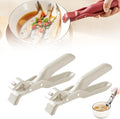 Multi-Purpose Anti-Scald Bowl Holder Clip for Kitchen, 2026 New Silicone Non-Slip Heat Insulation Anti-scald Clip, Multi-Function Anti-Scald Bowl Clip Hot Bowl Dish Plate Gripper Clips (White, 2PCS)