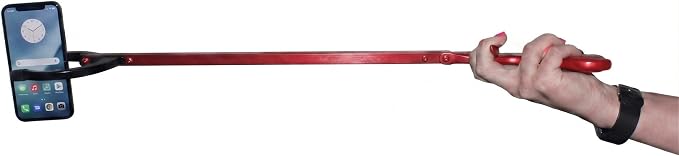 Red Aluminum Reacher Grabber with Magnetic Tip, Set of 2