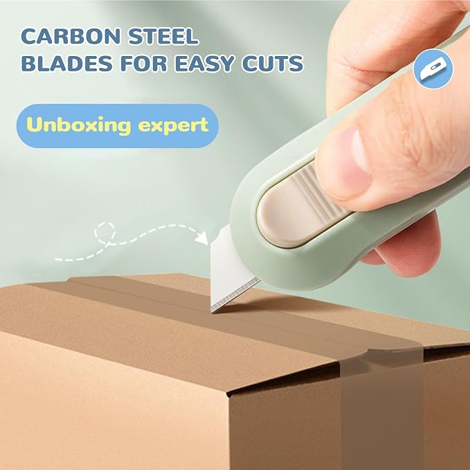 20 PSC Box Cutter,Retractable Box Opener, Package Opener, Easy Slide Retractable Cute Utility Knife For Opening Daily Express Boxes, Envelopes, Packages, Paper tapes and more (20 PSC Box Cutter)