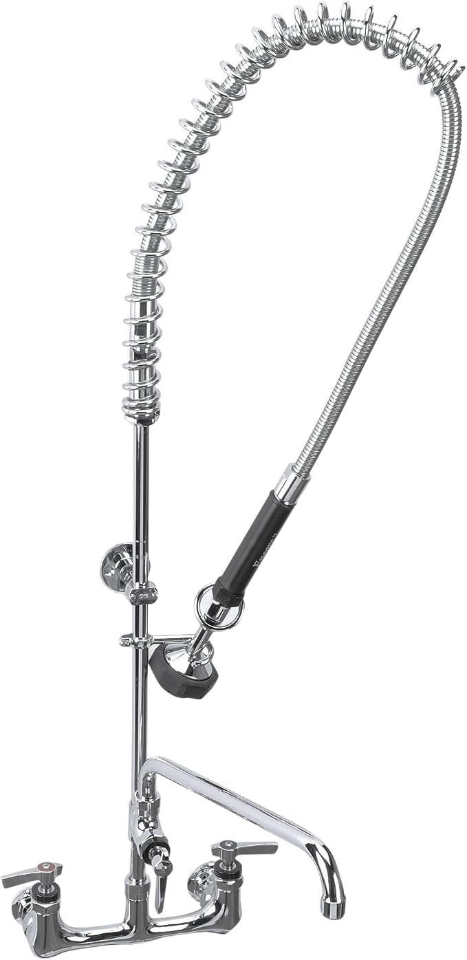 Encore 8" OC Wall Mount Pre-Rinse Assembly with 1.05 gpm PowerPulse Utility Spray and 14" Add-On Faucet