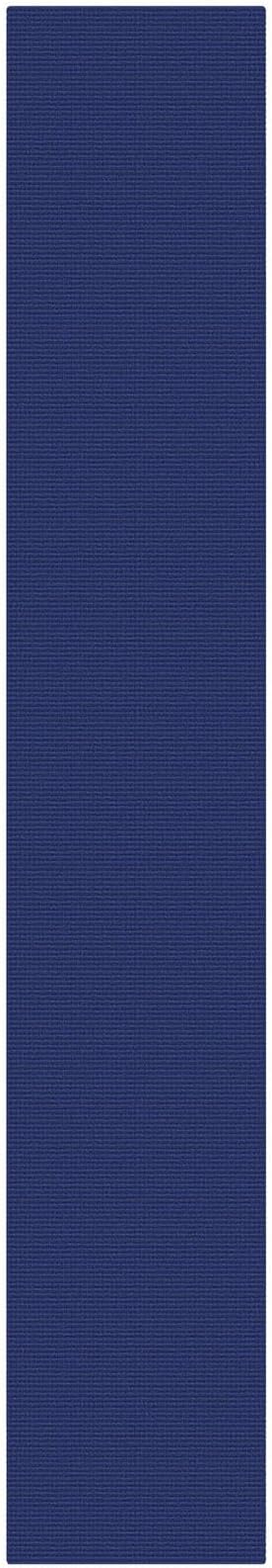 KOZYFLY Cotton 2x12 Runners Rugs for Hallway, Long Washable Runner Rug, Woven Non Slip Kitchen Runner, Braided Entryway Rug, Floor Carpet for Entry, Aisle, Hall, Royal Blue/Navy
