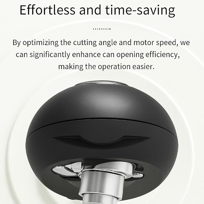 CASAFOYER Electric Can Opener | Senior Friendly One-Touch Can Opener Device | Precise Cut with No Rough Edges | Battery-Powered Portable Design | Can Opener for People with Arthritis and Joint Pain