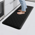TranquilRelax 4/5 Inch Thick Anti-Fatigue Kitchen Mat Water Resistant Non-Slip Kitchen Floor Mat Ergonomic Comfort Standing Mat for Home Kitchen Office Laundry 17.3"x 39" Black
