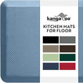 KANGAROO Anti Fatigue Mats for Kitchen Floor, Reduce Foot, Knee Pressure, 3/4 Inch Thick Cushioned Ergonomic Mat, Waterproof Comfort Rug for Under Sinks, Standing Desk, Store Floors, 20x32, Sky Blue