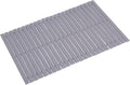 Bath Mat Bathroom Rugs Floor Wood Shower Bathtub Waterproof Non Slip Accessories 16x24 Inch Easy to Clean, Grey, 1 pc