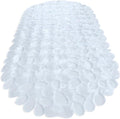 “Pebbles” Non-Slip Bathtub & Shower Mat 27”x14” Oval - Non-Toxic - Safe, Clean, Machine-Washable, Superior Grip & Drainage, Vinyl, for Smooth Floors ONLY, Transparent Clear