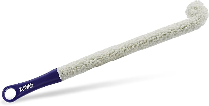 KUWAN Bottle Cleaning Brush Multi-Function Household Tools Flexible Bottle Scourer for Some Decanters, Goblets, Glasses, Cups (Long)