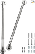 Grab Bars for Shower 2 Pack 24-Inch, Stainless Steel Anti-Slip Safety Shower Handle for Elderly Bathroom Wall Support Handicap Handicap Grab Bars for Seniors, Brushed Nickel