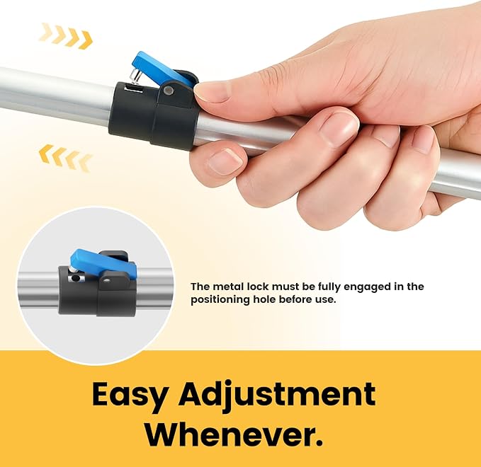Telescopic Grabber Reacher Tool, 5-Level Adjustable Length (23'' to 41'') - Trash Claw Gripper, Pickup Stick for Litter Picking, Yard Work, and Seniors (Blue)
