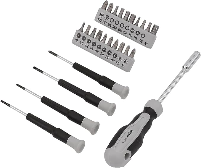 Amazon Basics 131-Piece General Household Hand Tool Set with Storage Case for Home Repair, Portable