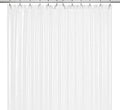 LiBa Bathroom Shower Curtain with 12 Shower Rings- Waterproof Plastic Shower Curtain Premium PEVA Non-Toxic with Rust Proof Grommets Frosted 10G Heavy Duty Bathroom Accessories 72x72