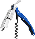 CORKAS Wine Key - Professional Handcrafted Heavy Duty Waiter Corkscrew, Compact Wine Opener with Double Hinged, Foil Cutter and Bottle Opener, Gifts for Servers, Sommelier, Bartenders - Blue