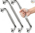 Grab Bars for Shower 3 Pack, 2x16 & 1x12 Stainless Steel Safety Handrails, Heavy Duty Wall Mounted Grab Bars for Bathroom, Stairways, Hallways, Toilet, Handicap & Elderly Support, 500 lbs