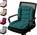 Office Chair Cushion，Desk Chair Cushion with High Back Support, Seat Cushion with Non-Slip Bottom for Home Dining Room Kitchen (Dark Green)