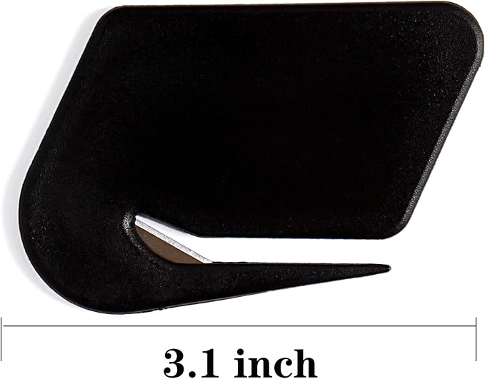 Magnetic Letter Openers Envelope,3 Pack,Envelope Opener Slitter,Mail Openers Blade with Magnet,Letter Opener for Women,Men,Office,Envelope Cutter (Black)