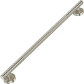 Lava Odoro Shower Grab Bars, 24" Stainless Steel Bathroom Safety Grab Bar, Upgrade Anti-Slip Knurling Shower Grab for Bathtub, Shower Handle for Elderly and Handicap, ADA Compliant, Brushed Nickel