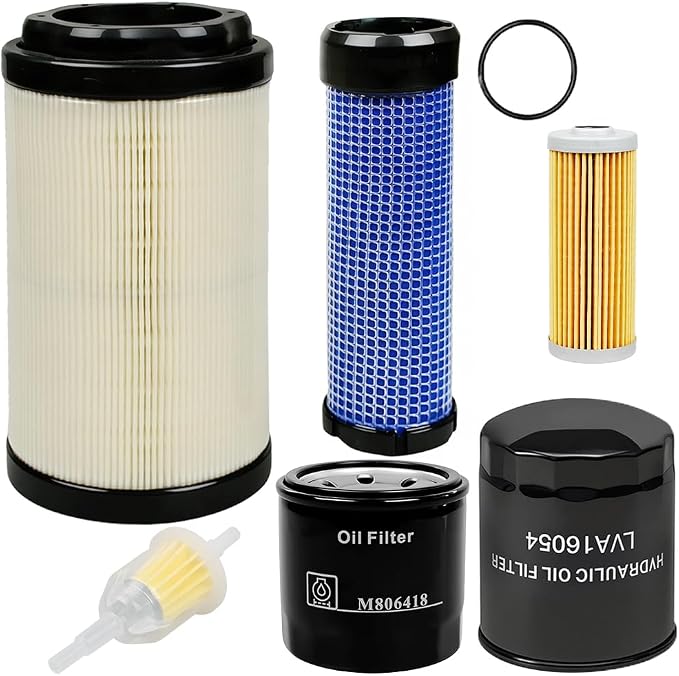 Maintenance Filter Kit Compatible with JD 2025R 2026R 1025R 1023E 1026R Replace LVU34503 LVU34504 AM116304 LVA16054 M806418 MIU804763