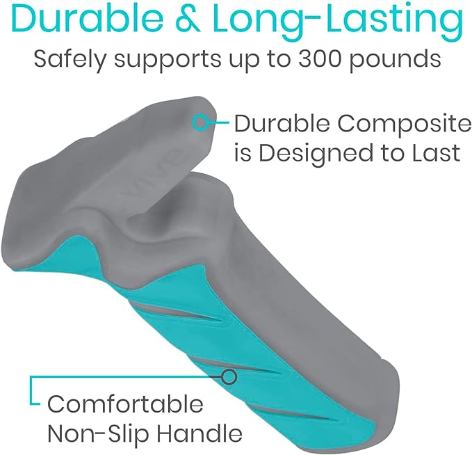 Vive Car Handle Assist for Elderly - Scratch Proof Latch - Auto Grab Bar Cane Support Aid - Standing Mobility Safety Tip to Help Get Out - Portable Assistive Device for Seniors, Handicapped
