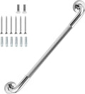 36 Inch Shower Grab Bar 1.25" Dia, Chrome Anti Slip Bathroom Grab Bar, 304 Stainless Steel Knurled Handicap Grab Bars, Safety Support Handrail, Assist Bath Shower Handle for Elderly Injury Senior