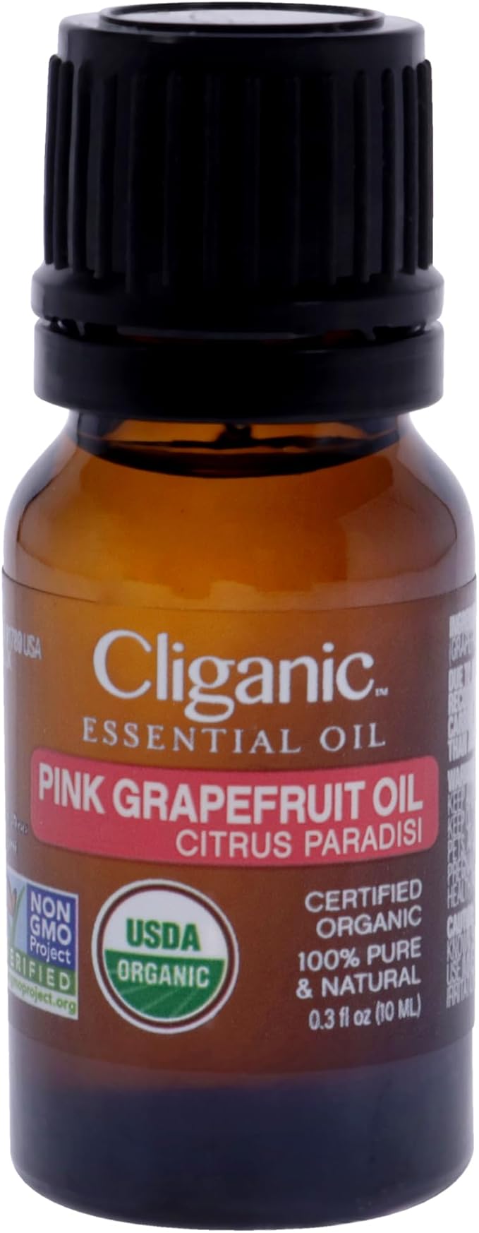 Cliganic Organic Pink Grapefruit Essential Oil, 100% Pure Natural, for Aromatherapy | Non-GMO Verified