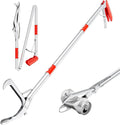 50" Foldable Grabber Reacher Tool, Extra Long 3 Fold Reaching Aid for Seniors, Heavy-Duty Trash Picker Upper & Litter Pickup Tool for Home & Garden