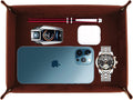 Valet Organizer - Catchall Tray for Jewelry, Wallets, Watches, Keys, Coins, Phones, Glasses - Perfect for Nightstand, Desk, Entryway