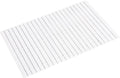 Bath Mat Bathroom Rugs Floor Wood Shower Bathtub Waterproof Non Slip Accessories 16x24 Inch Easy to Clean, White, 1 pc