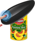 Electric Can Opener, Hands Free One Touch Automatic Can Openers Fit Different Can Sizes and Shape with No Sharp Edges for Kitchen, Kitchen Gadgets for Senior with Arthritis (black)