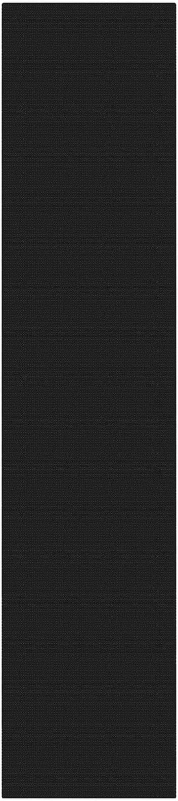 KOZYFLY Black 3x12 Runners Rugs for Hallway, Long Washable Runner Rug, Woven Non Slip Kitchen Runner, Braided Entryway Rug, Floor Carpet for Entry, Aisle, Hall, Black/Dark Grey