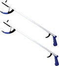 Blue Jay 32" Reacher Grabber Tool for Seniors, 2 Pack - Sturdy Non-Folding Pick Up Stick with Magnetic Tip, Lightweight Long Reach Assist for Elderly, Mobility, & Surgery Recovery