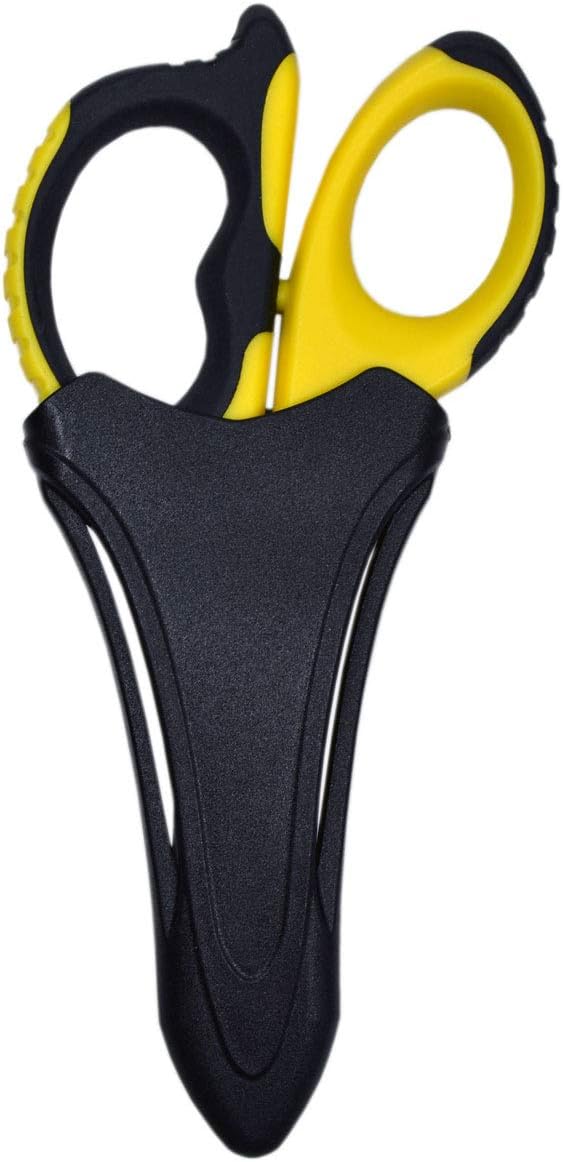 Miller KS-2 Fiber Optic Kevlar Scissors with Belt Loop Pouch, Easily Portable Utility Scissors for Working Electricians and Technicians, 6.0 Inches, 2.8 Ounces