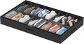 Lifewit Under Bed Shoe Storage Organizer 1 Pack(16 Shoes Cells), 4.3 Inches Profile Fabric Shoes Container Box with Clear Cover, Foldable Storage Bag with 2 Handles, Fits 8 to 16 Pairs