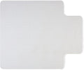 Staples Office Chair Mat, Clear Floor Mats with Lip, Flat-Pile Carpets, Extended Under-Desk Coverage, 53 x 45 Inch, Smooth Glide