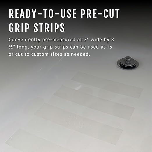 CATTONGUE GRIPS 2” Non-Abrasive Grip Tape Strips - Heavy-Duty, Waterproof Anti-Slip Tape for Furniture, Bathtubs, Frames, Gaming & More - Indoor & Outdoor Anti-Slip Solution (Glow in The Dark)