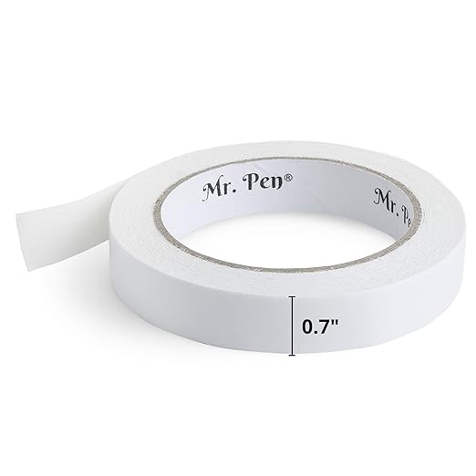 Mr. Pen Double Sided Carpet Tape - 0.7 inch x 10.9 Yard, Rug Gripper, Slip Stopper for Wood Floors