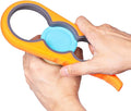 Jar Opener, Bloss Non Slip Jar Bottle Opener Jar Gripper for Weak Hands, Seniors With Arthritis and Children, 4 in 1 Multi-Function Colorful Can Opener Get Lids Off Easily, Orange