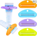 LoveInUsa Toothpaste Tube Squeezer Dispenser, Hanging Toothpaste Clips Holder Rolling Holder Squeezer 4 Pack