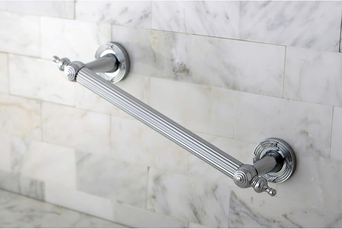 Kingston Brass DR710121 Designer Trimscape Templeton Grab Bar 12-Inch with TL TIP, Polished Chrome