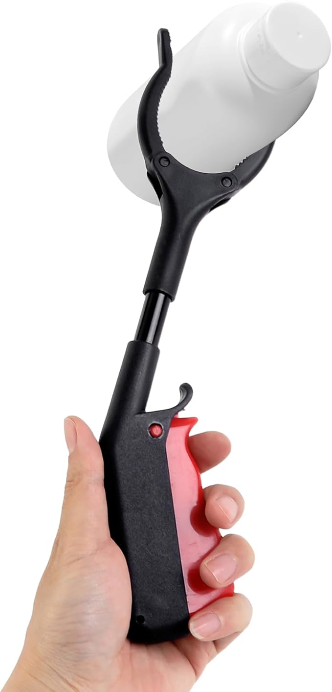 Grabber Reacher Tool Trash Grabbers Tool, 11" 360° Rotating Jaw Grabber with Anti-Slip Grip, Ergonomic Handle Small Grabber Tool for Sanitation Workers, Litter Picking & Reaching Objects