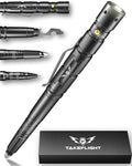 Tactical Pen – Self Defense Survival EDC Pen with LED Flashlight, Glass Breaker & Bottle Opener – Military Multitool Pen for Men & Women – Veteran-Owned TakeFlight – 2 Ink Refills + Extra Battery
