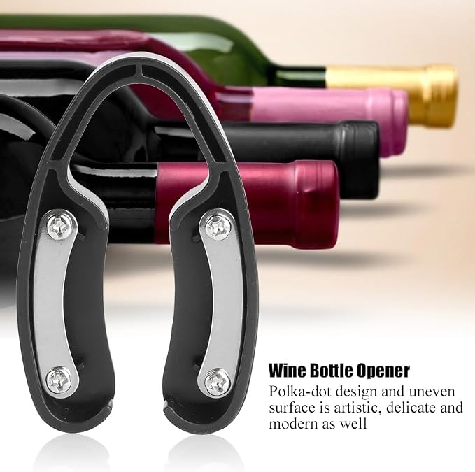 Wine Opener Foil Cutter and Easy Blade Removable Foil Cutter for Opening Wine Bottles and Tin Wrappers Convenient Tool for Wine Bottle Opening (Black)