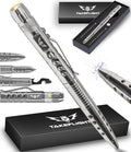 Tactical Pen – Self Defense Survival EDC Pen with LED Flashlight, Glass Breaker & Bottle Opener – Military Multitool Pen for Men & Women – Veteran-Owned TakeFlight – 2 Ink Refills + Extra Battery