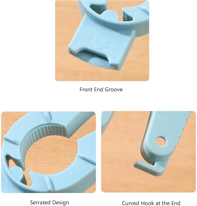 Pack of 5 Bottle Caps Openers 3In1 Multipurpose Water Bottles and Can Opener for Senior and Arthritics Hands