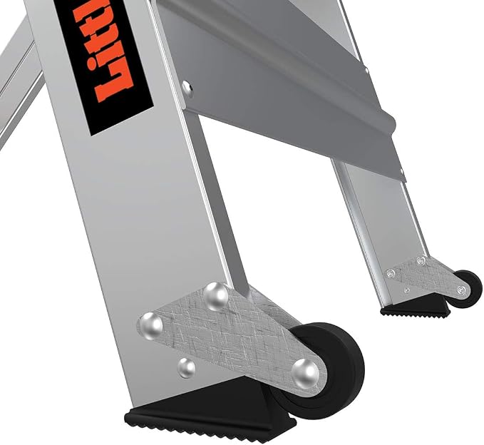 Little Giant Ladder Systems 10310BA Safety Step Stepladder with Handrail, 3-Step